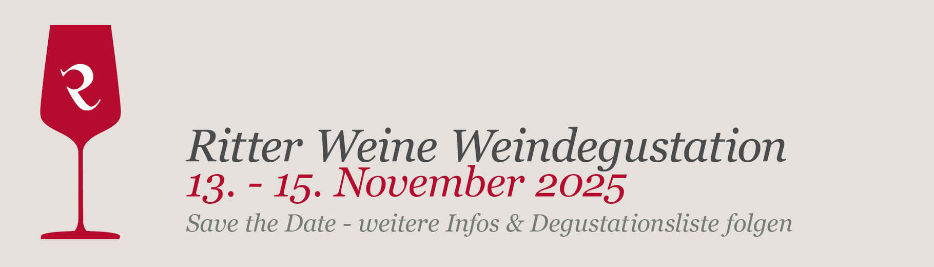 Ritter Weine Weindegustation 2025