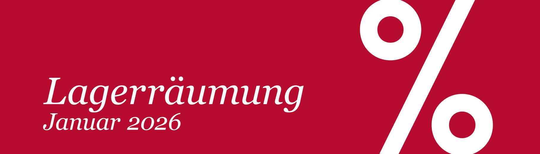 Lagerräumung 2026